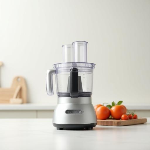 Elegante food processor su un bancone di cucina